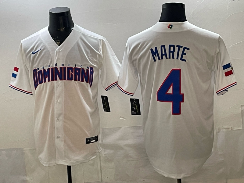 Men 2026 World Cub USA #4 Marte white Nike MLB Jersey 007